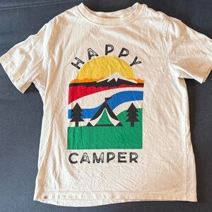 Hanna Andersson Cream 'Happy Camper' Kids T-Shirt